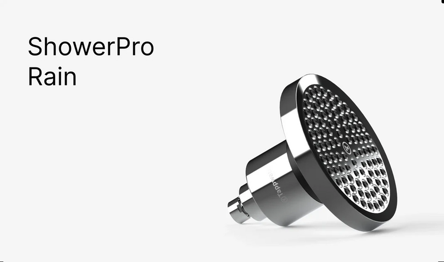 Pommeau filtrant ShowerPro Rain SMR Tappwater — fond transparent